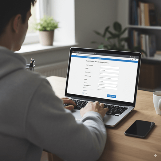 wypełnianie-wniosku-konkursowego-nfz-przez-osobę-na-laptopie-online